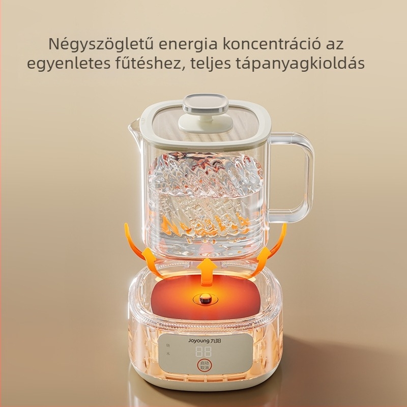 Joyoung Wy103 Üvegből készült egészséges teafőző, 1 L kapacitás, 220 V, 500–1000 W, elektronikus termosztát