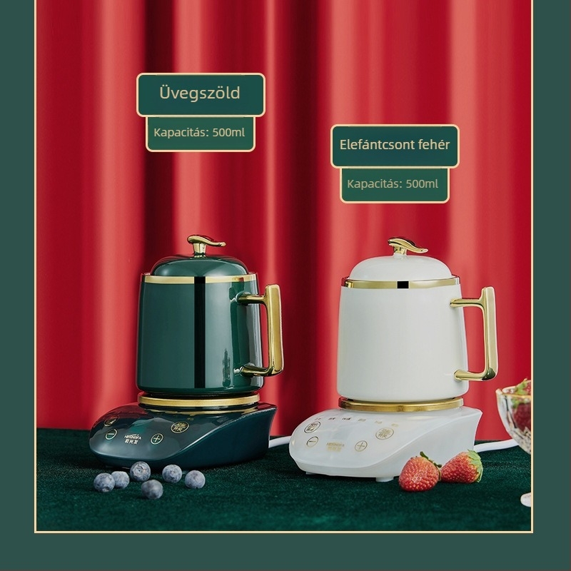 PP műanyag testű elektromos teáskanna, kapacitás 1 L alatt, 220 V, 360 W, kerámiabevonatú belső.