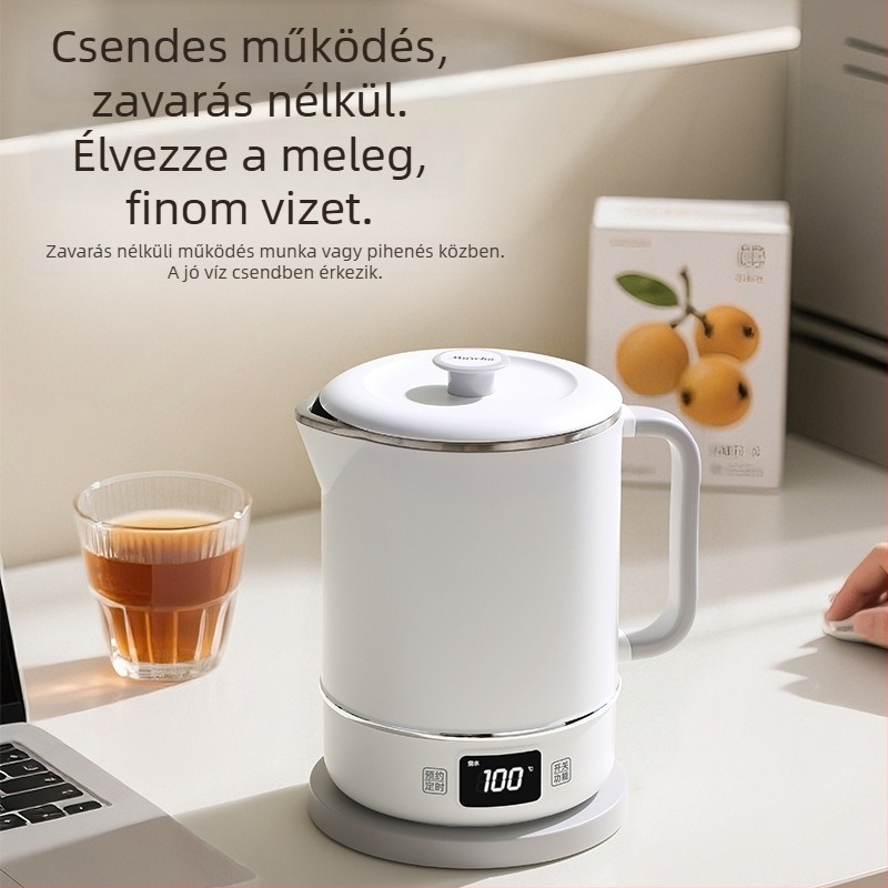 Elektromos teáskanna F01, 1,2 L kapacitás, 500 W, 110 V, rozsdamentes acél test, érintéses vezérlés