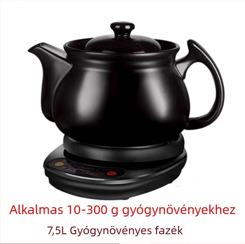 Kínai orvosi dekokciós kerámiás edény, 2-3 L, 220V, 500-1000W, modell SY-DZ03/SY-DZ05/SY-DZ11, digitális termosztát