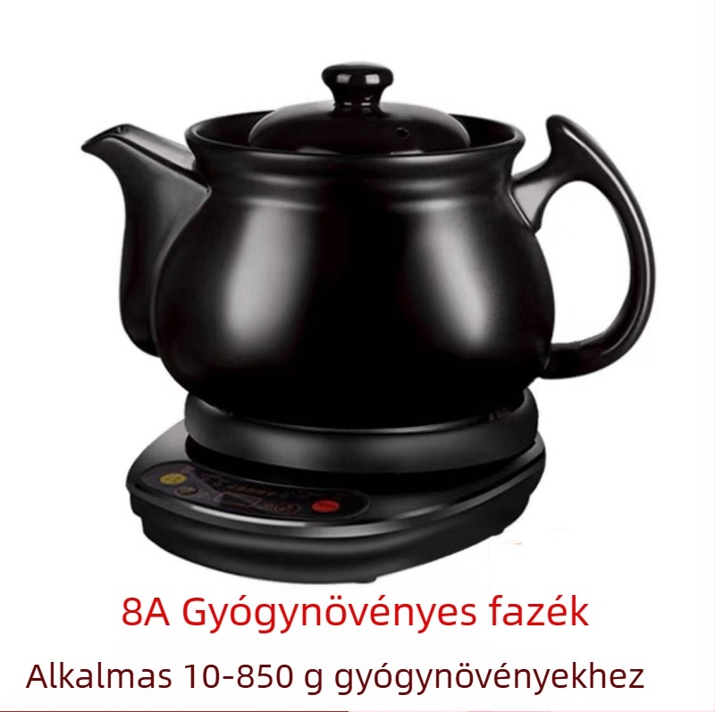 Kínai orvosi dekokciós kerámiás edény, 2-3 L, 220V, 500-1000W, modell SY-DZ03/SY-DZ05/SY-DZ11, digitális termosztát