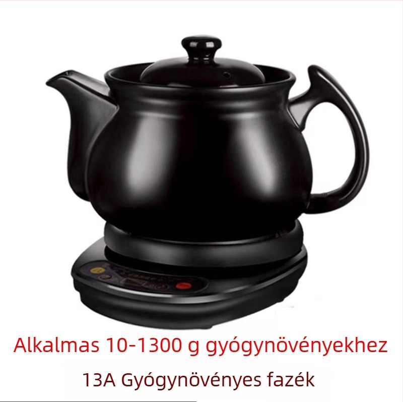 Kínai orvosi dekokciós kerámiás edény, 2-3 L, 220V, 500-1000W, modell SY-DZ03/SY-DZ05/SY-DZ11, digitális termosztát
