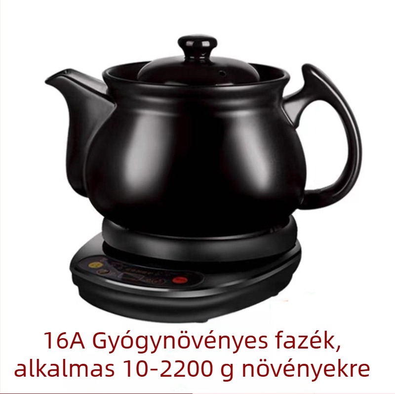 Kínai orvosi dekokciós kerámiás edény, 2-3 L, 220V, 500-1000W, modell SY-DZ03/SY-DZ05/SY-DZ11, digitális termosztát