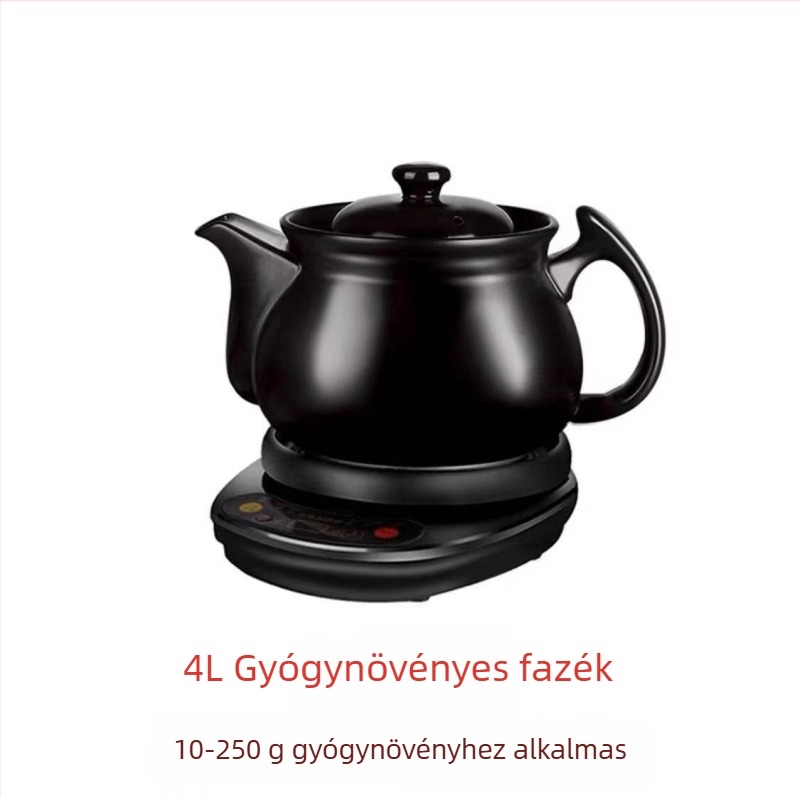 Kínai orvosi dekokciós kerámiás edény, 2-3 L, 220V, 500-1000W, modell SY-DZ03/SY-DZ05/SY-DZ11, digitális termosztát