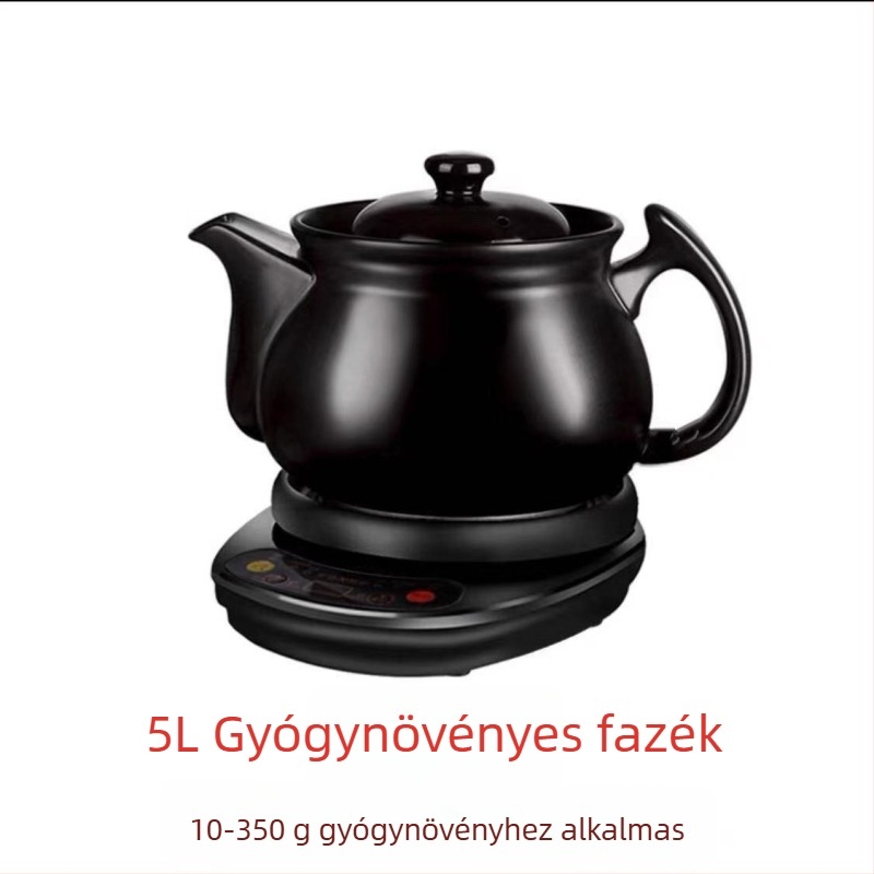 Kínai orvosi dekokciós kerámiás edény, 2-3 L, 220V, 500-1000W, modell SY-DZ03/SY-DZ05/SY-DZ11, digitális termosztát
