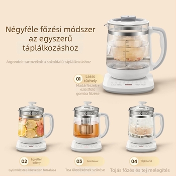 Velle Többfunkciós üveg teáskészítő, 1,8 L, otthonra és irodába