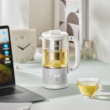 Bear Health Pot YSH-E06H1, 1 L kapacitású, külső és belső boroszilikát üvegből készült, mikroprocesszoros vezérlés, 220 V, 500 W