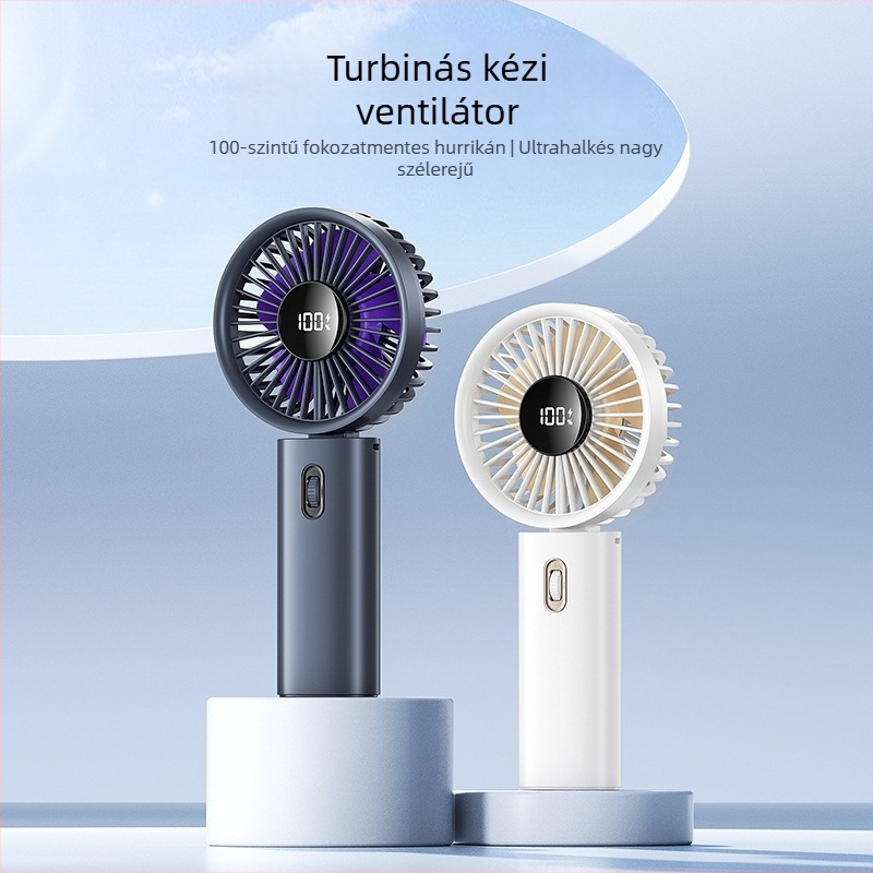 Nagy sebességű, kis kézi lapát nélküli turbina USB ventilátor, hordozható, csendes