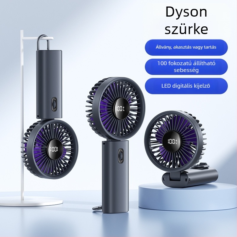 Nagy sebességű, kis kézi lapát nélküli turbina USB ventilátor, hordozható, csendes