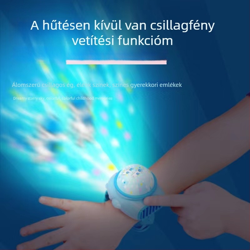 Órászerű, lapátok nélküli ventilátor USB töltéssel, mini hordozható kézi ventilátor beépített 1200–2000 mAh akkumulátorral, 2 sebességfokozat, halk működés 36 dB alatt, üzemidő több mint 12 óra