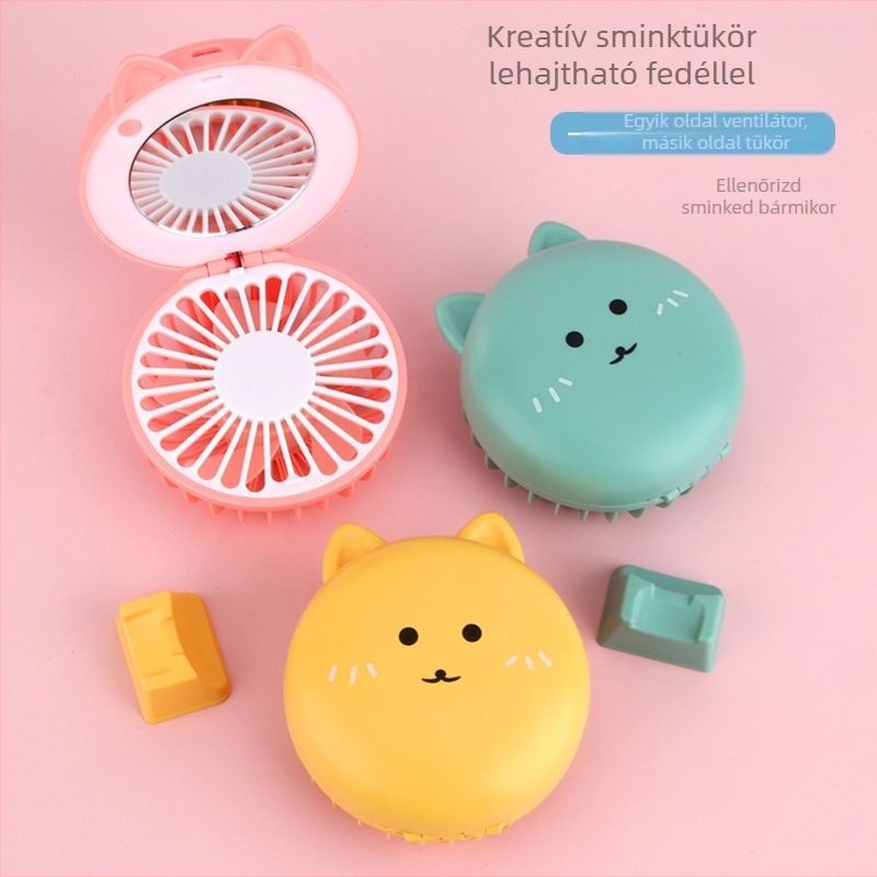 Nyakba akasztható mini ventilátor lapátok nélkül, USB újratölthető, beépített 500-800mAh akkumulátor, 3 sebesség, 3-6 óra üzemidő