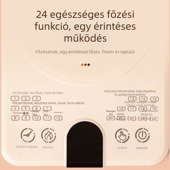Egészséges kanna infúzióhoz és automatikus felforráshoz, üvegtest és belső tartály, 1 L, 220V, 800W, érintéses vezérlés