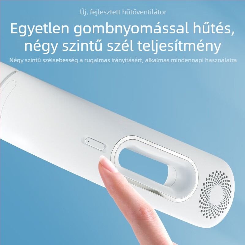 Új hordozható nyakventilátor lapátok nélkül, sporthoz és szabadtéri használatra, csendes, USB-töltéses kompakt mini ventilátor