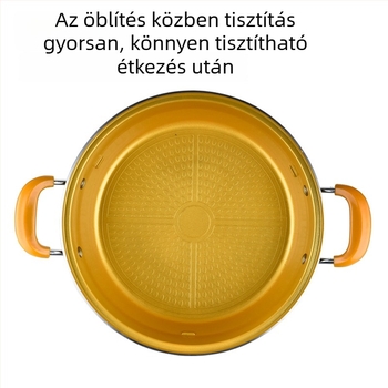 Elektromos forró fazék – többfunkciós, 4–5 L kapacitás, 1500 W, alumínium test, belső alumínium ötvözet bevonattal, 3–8 személynek