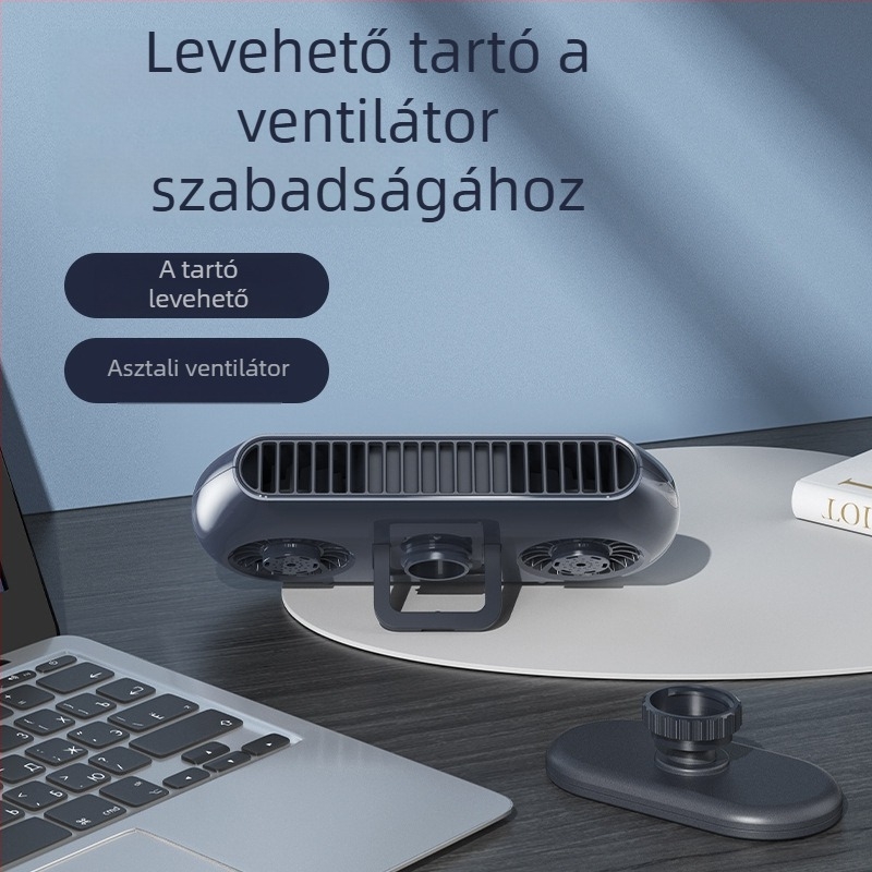 Lapát nélküli autó- és asztali ventilátor USB töltéssel, mini aromaterápiás, csendes