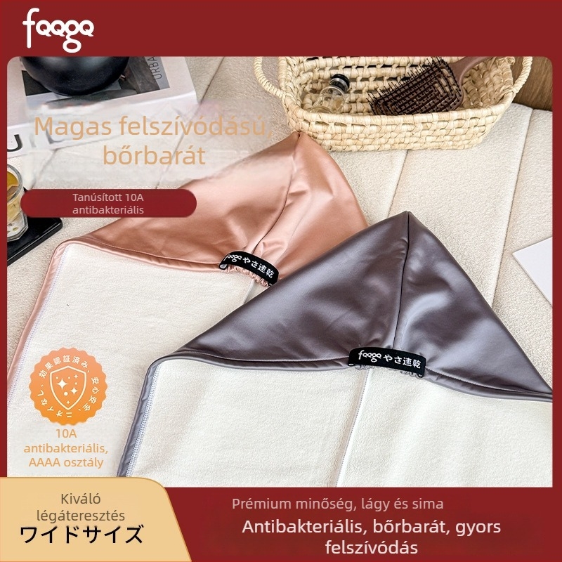 Kétoldalas hajszárító sapka – antibakteriális, gyors szárítás; nőknek; súly 140–169 g; márka FQQGQ, modell A4406