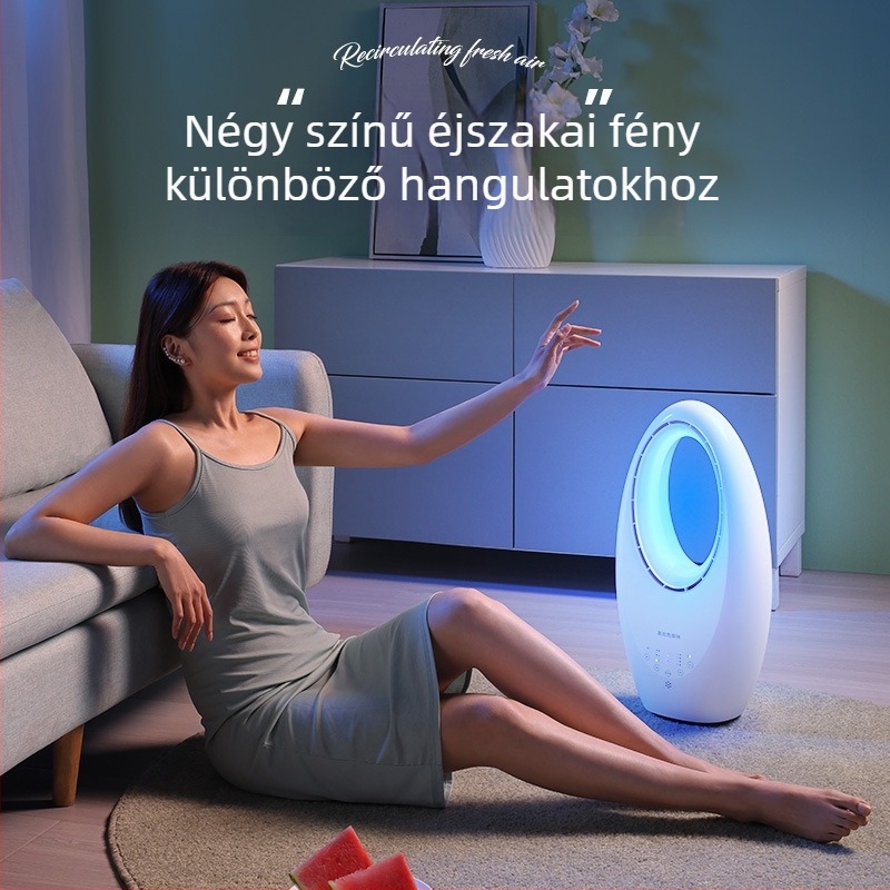 Háztartási lapát nélküli toronyventilátor, ultra-csendes, AC üzemmód, 220 V, 60 W, zaj <36 dB(A), hatókör 31–40 m²