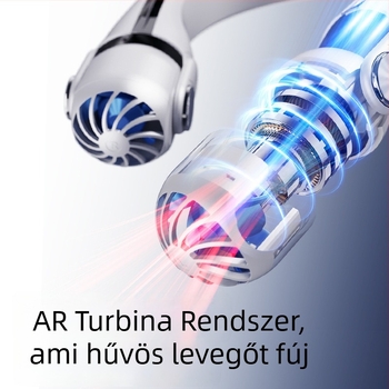 Sumei nyakba akasztható blade-mentes USB mini ventilátor, hordozható kültéri sportokra