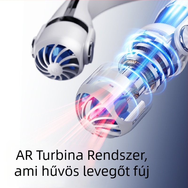 Sumei nyakba akasztható blade-mentes USB mini ventilátor, hordozható kültéri sportokra