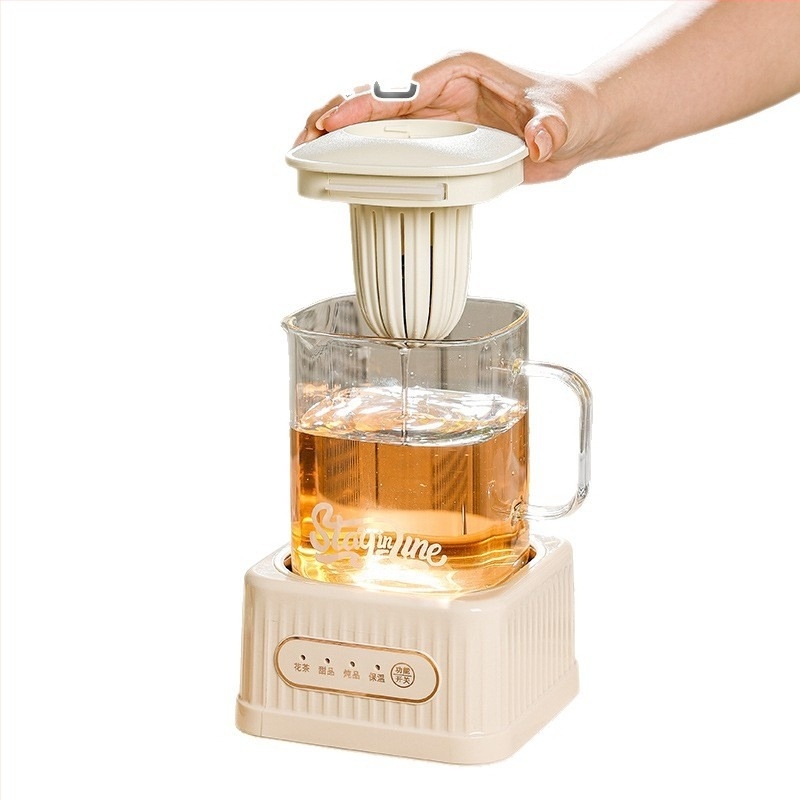 Egészség teáskanna digitális termosztáttal, üvegtest, 500W, modell MZS-500B, 2-3 főre