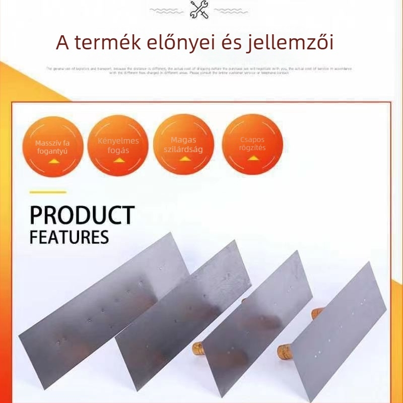 Glettvas spatula – habarcsozó eszköz, modell Putty scraper, kód 050