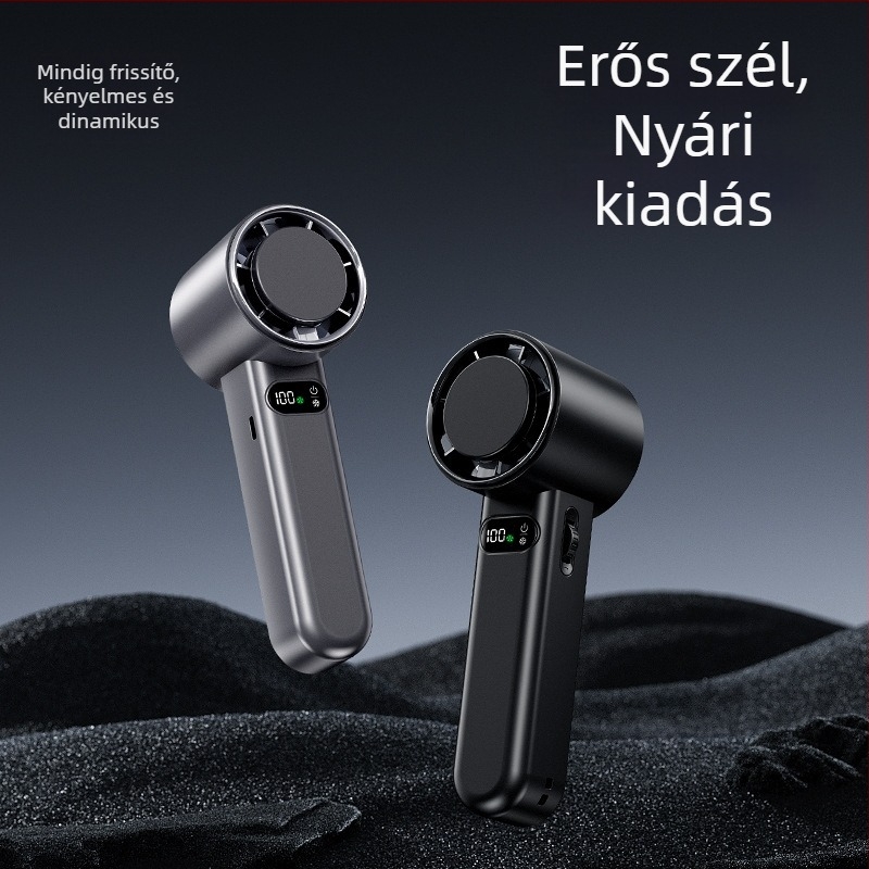 Kézben tartható lapát nélküli ventilátor turbina, beépített akkumulátorral, hűtéssel, hordozható