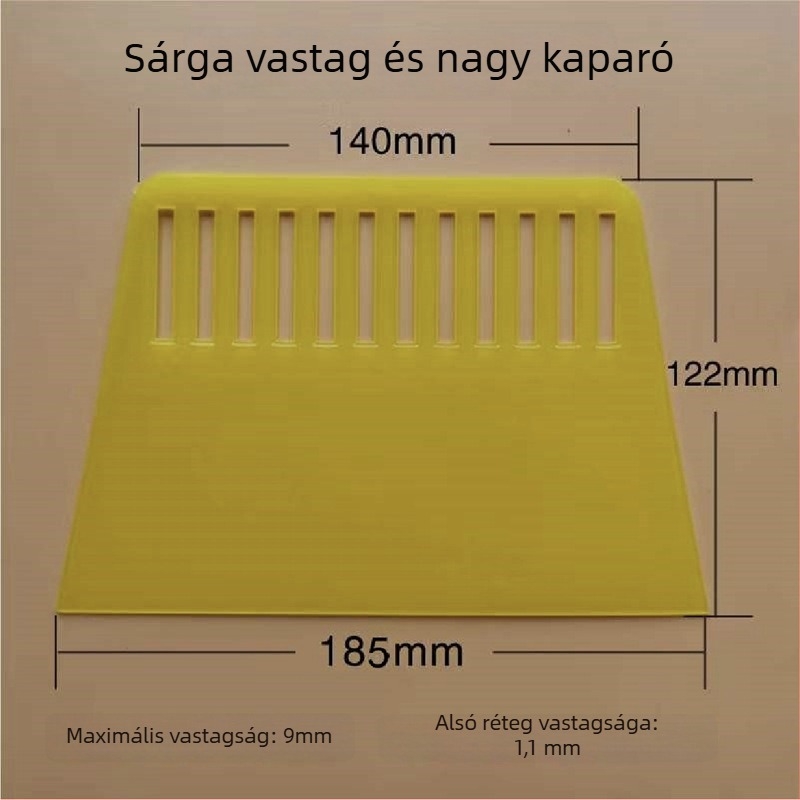 Műanyag kaparó, egyes rétegű, falakhoz és autófelületekhez, gittel és tapéta vágásához