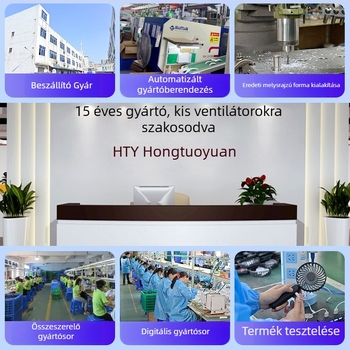 Nyakban hordható ventilátor – beépített 2000–4000mAh akkumulátor, USB újratöltés, lapát nélküli turbina, 5 sebesség, üzemidő 6–8 óra