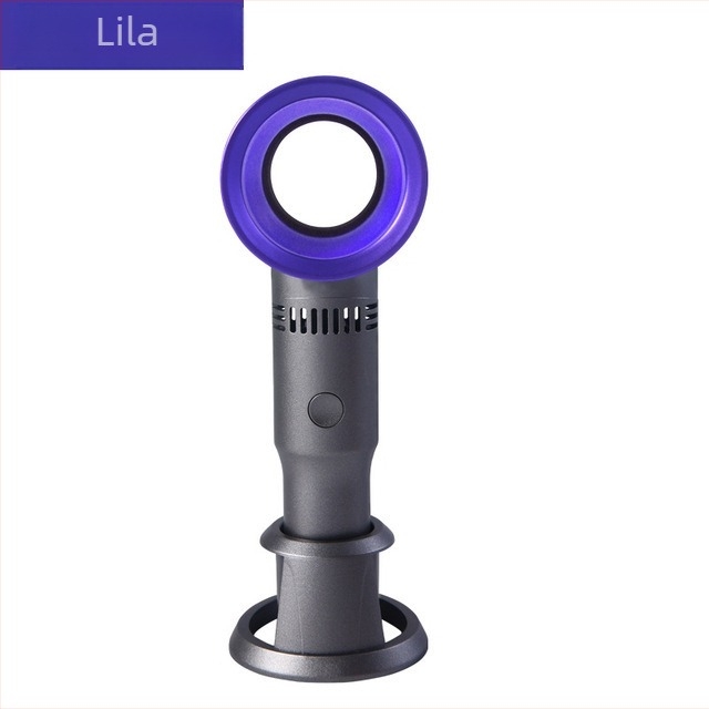 Lapát nélküli kézi ventilátor, USB töltés, beépített 1200-2000 mAh akkumulátor, 3 fokozat, zaj 45-50 dB