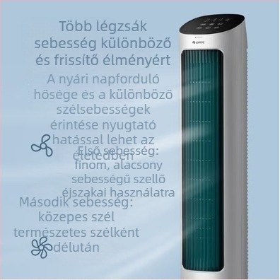 Gree lapátok nélküli klímaberendezés ventilátor távirányítóval, AC táplálás, 5 sebességű levegő, párásítás KS-04X61Dg