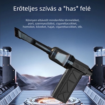 Kézi, vezeték nélküli ventilátor beépített akkumulátorral, 4 üzemmód, 160 W, USB töltés, súly 0.25 kg