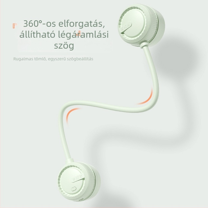 Lapát nélküli nyakventilátor USB-töltéssel, hordozható kültéri mini zsebventilátor, összecsukható.