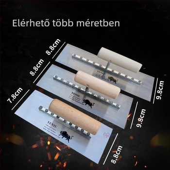 Rozsdamentes acél glettkés vakoláshoz és kaparáshoz