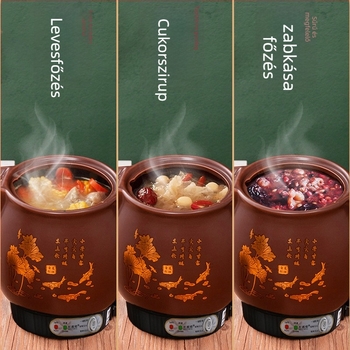 Kerámiás dekociós edény OFN01, 2-3 L, 220V, 450W, KSD ugró termosztát, gombos vezérlés, 1 személyre