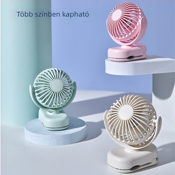 Új kompakt klipszes ventilátor – mini, kültéri hordozható USB-töltésű, otthonra, kollégiumba és az asztalhoz.