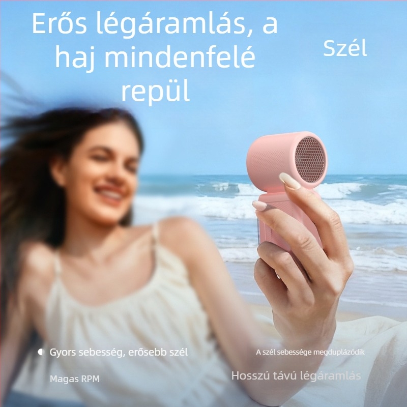 2026-os új modell: gyors kézben tartható mini ventilátor, lapát nélküli turbó ventilátor, hordozható kültérre, USB-s tápellátás