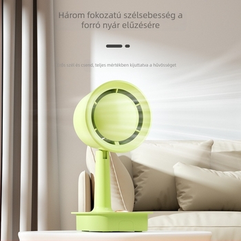 Összecsukható USB-s asztali ventilátor, lapát nélküli, brushless motoros, hordozható