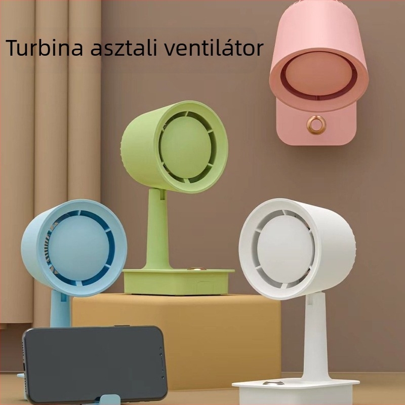 Összecsukható USB-s asztali ventilátor, lapát nélküli, brushless motoros, hordozható