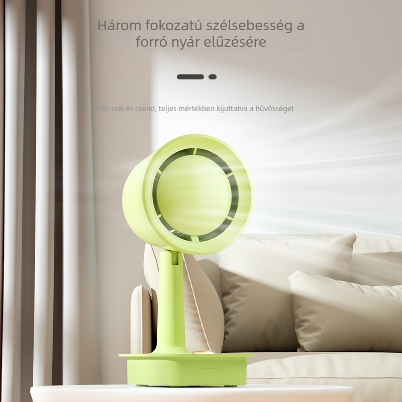 Összecsukható USB-s asztali ventilátor, lapát nélküli, brushless motoros, hordozható