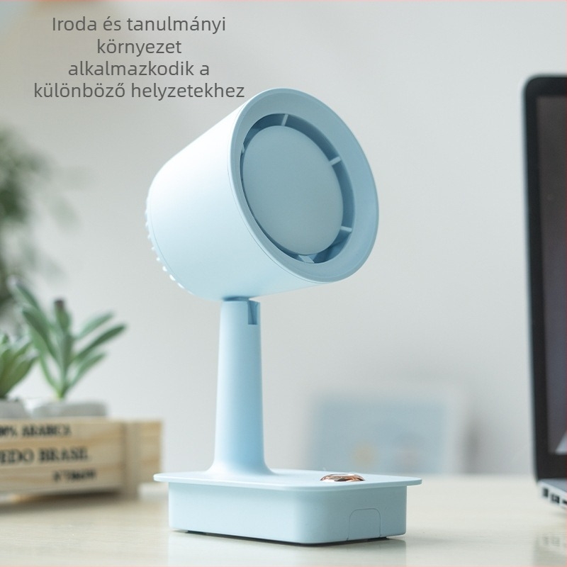 Összecsukható USB-s asztali ventilátor, lapát nélküli, brushless motoros, hordozható