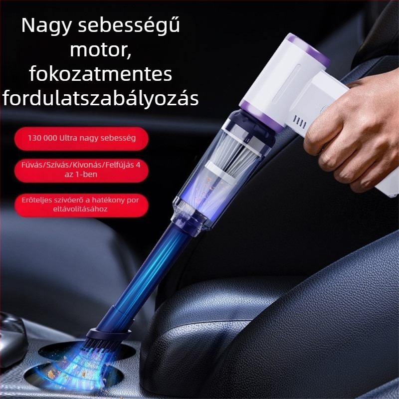 FROMPRO F72 kézi kültéri ventilátor, újratölthető, 4 sebességfokozat, beépített akkumulátor 4000–6000 mAh