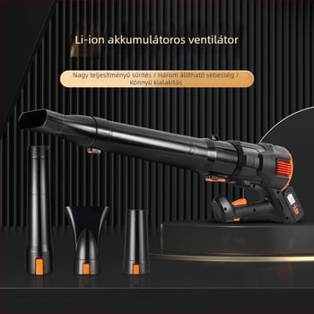 Kézi, nagy teljesítményű lítium akkumulátoros légfúvó, 21V, feszültségtartomány AC/DC ≤50V, pormentesítéshez, hóhoz és levelekhez