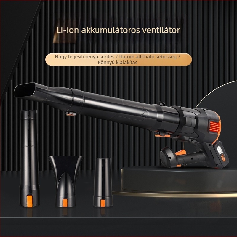 Kézi, nagy teljesítményű lítium akkumulátoros légfúvó, 21V, feszültségtartomány AC/DC ≤50V, pormentesítéshez, hóhoz és levelekhez