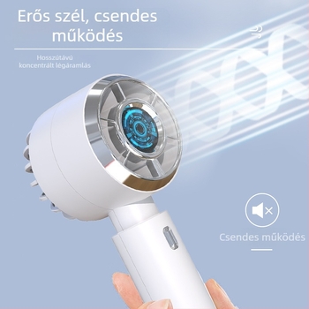 USB mini ventilátor – magas fordulatszámú kézi és hordozható asztali ventilátor, USB tápellátás, 5V, 5W, beépített akkumulátor 500–800 mAh