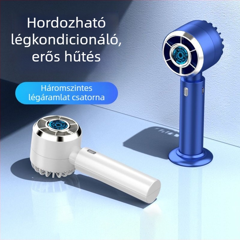 USB mini ventilátor – magas fordulatszámú kézi és hordozható asztali ventilátor, USB tápellátás, 5V, 5W, beépített akkumulátor 500–800 mAh