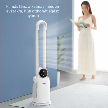 Bladeless padló- és asztali ventilátor oszcilláló fejjel – 60W, 220V, 36–45 dB, 3 sebesség, 21–30 m²-re
