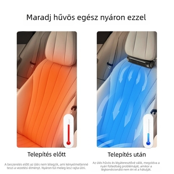 USB autóhátsó üléshez készült bladeless ventilátor, kompakt, 3 sebesség, alacsony zajú működés