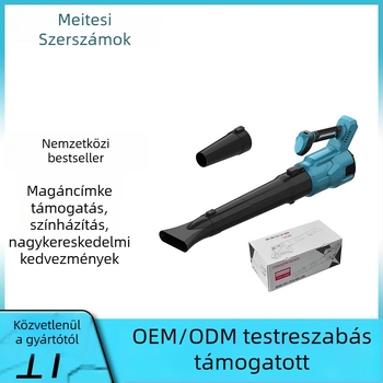 Ipari vezeték nélküli fúvóberendezés beépített vákuummal, brushless motor, Li-ion akkumulátor, feszültségtartomány 111-240V