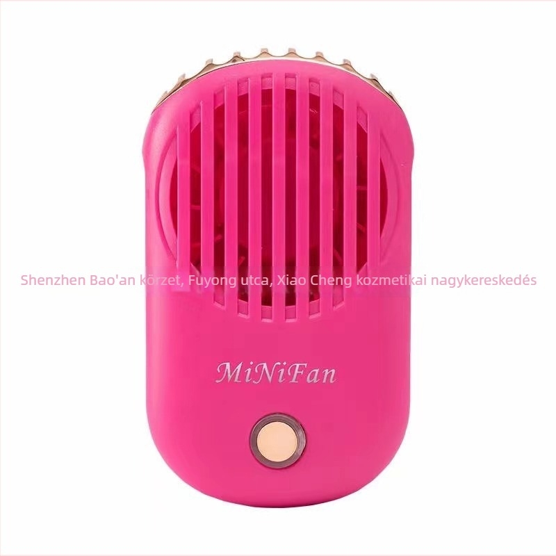 Lapát nélküli nyakba akasztható ventilátor – USB-ellátású mini szempillaszárító, csendes 36-45 dB, vezetékes vezérlés