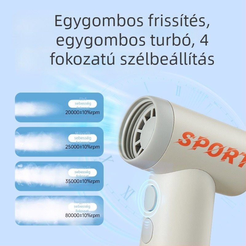 Mini hordozható USB újratölthető turbóventilátor kültéri használatra